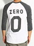 Zero Numero 3/4 Sleeve Baseball Jersey