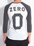 Zero Numero 3/4 Sleeve Baseball Jersey