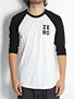 Zero Numero 3/4 Sleeve Baseball Jersey