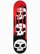 Zero 3 Skulls w/Blood Black Deck  8.125 x 32