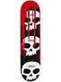 Zero 3 Skulls w/Blood Black Deck  7.75 x 31.5