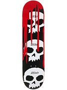 Zero 3 Skulls w/Blood Black Deck  7.75 x 31.5