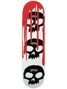 Zero 3 Skulls w/Blood White Deck  8.125 x 32