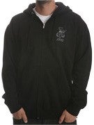 Zero Cole Skull & Snake Hoodzip