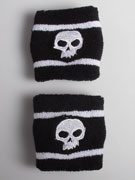 Zero Skull Wristbands Black & White