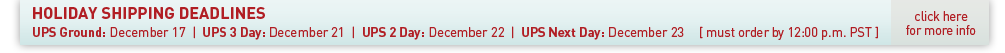 Holiday Shipping