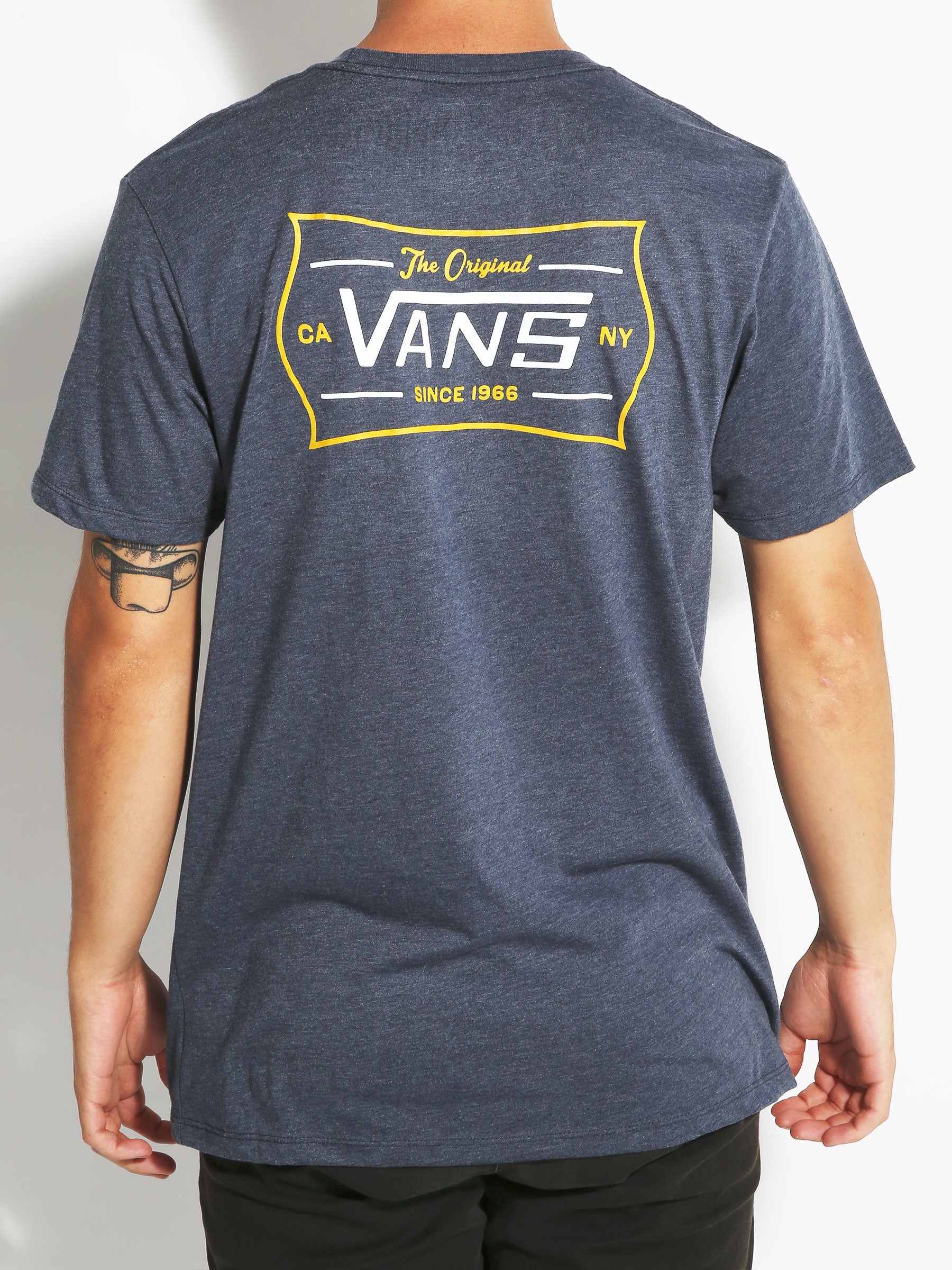 vans navy t shirt