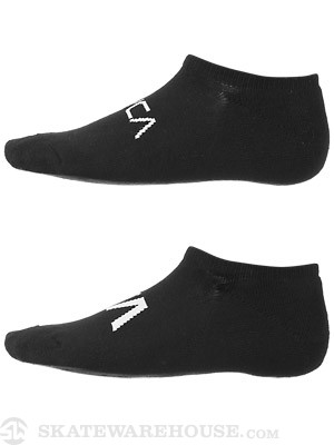 RVCA Transfer II Invisible Socks Black/White