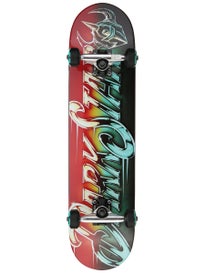 Skateboard Complet Bust Out Soft Wheels 7.625 Pouces Blanc - Prêt à Rouler Pour Débutants