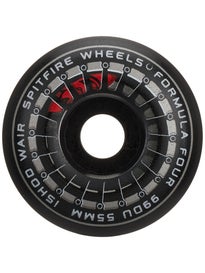 Spitfire Formula 4 Classic Skateboard Wheels - 54mm 99A, Pink/Teal, For Speed & Control