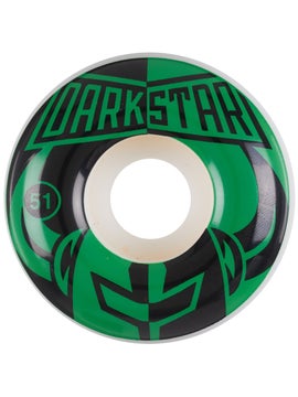 Darkstar 10112308 Helm Skateboard Wheels Green/White Size 51 