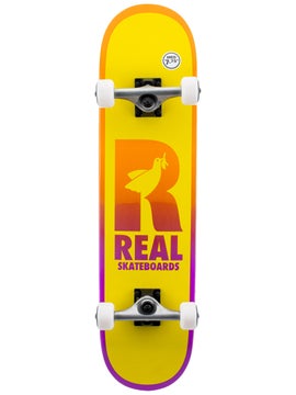 Real Skateboard Complete Deeds Fade Purple 7.5' MANUFACTURER PREBUILT 
