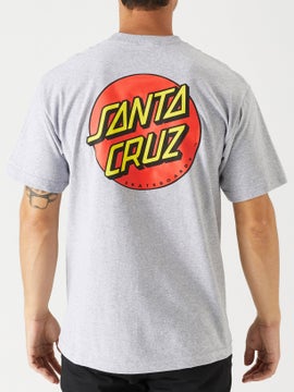 Santa Cruz OTHER DOT Skateboard T Shirt BURGUNDY w/SILVER MEDIUM