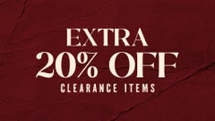 20% Off Clearance Items