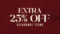 25% Off Clearance Items