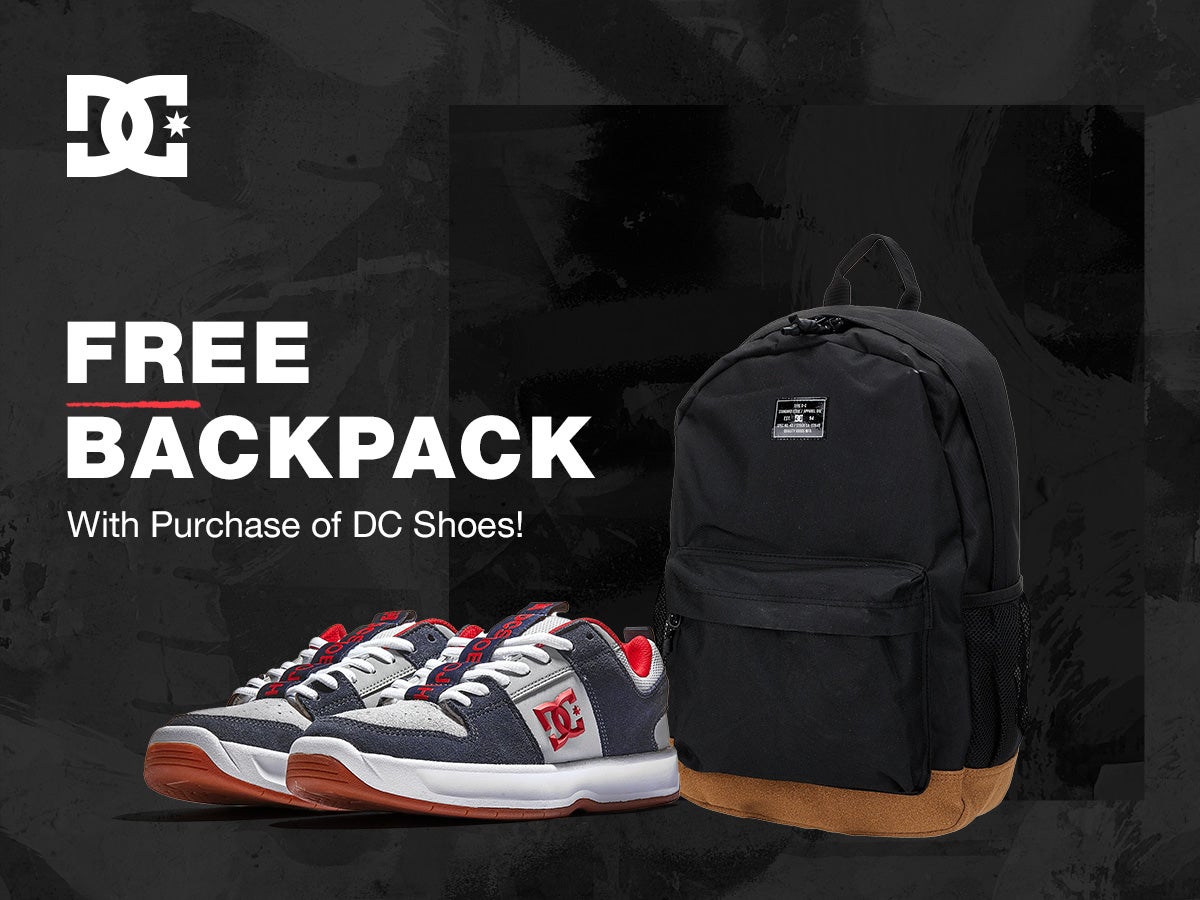 Special Offer! Free Backpack With Purchase of DC Shoes! - Skate Warehouse