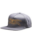 Anti Hero Basic Eagle Snapback Hat Dark Charcoal