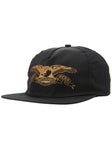 Anti Hero Basic Eagle Snapback Hat Black/Brown