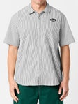 Brixton Builders Auto S/S Woven Black/Off White