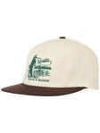 Brixton Catch And Release Snapback Hat Off White/Brown