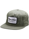 Brixton Grade Snapback Hat Ivy Green