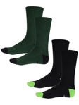 Creature Logo 2 Pack Socks Black/Green