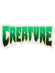 Creature Logo 4" x 2" Sticker Dark Green