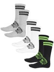 Creature Web Crew 3-Pack Socks Black/White/Grey