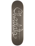 Chocolate Trahan OG Script Deck 8.125 x 31.625