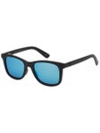 Glassy Mikemo Premium Sunglasses Blackout/Blue Mirror