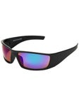 Glassy Peet Polarized Sunglasses Black/Green Mirror