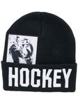 Hockey Serious Warning Beanie  Black
