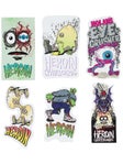 Heroin Eye Crusher Stickers 6 pack