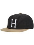 HUF Set Classic H 6 Panel Strapback Hat Black