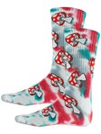 HUF Microdose Tie Dye Socks Red
