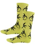 HUF Sector Plantlife Socks Safety Green