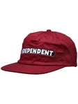 Independent BTG Speed Bar Snapback Hat Maroon