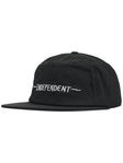 Independent Bratrud Notebook Snapback Hat Black