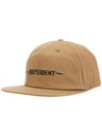 Independent Bratrud Notebook Snapback Hat Khaki