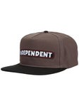 Independent BTG Speed Bar Snapback Hat Charcoal/Black