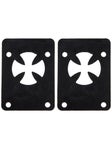 Independent Shock Pads 1/8" Cross Logo Black