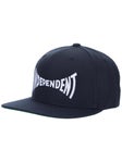 Independent Span Embroidered Snapback Hat Navy