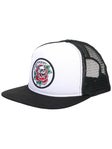 Independent Dressen Skull Rose Mesh Hat White/Black