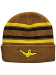 Krooked Bird Lightening Cuff Beanie Tan