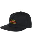 Krooked Koffin Snapback Hat Black