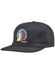 Krooked Mad Back Snapback Hat Black