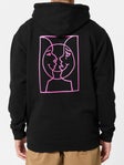 Krooked Moonsmile Raw Hoodie Black