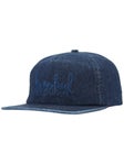 Krooked Skript Snapback Hat Denim/Navy