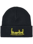 Krooked Skript Beanie Black/Yellow