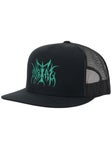 Metal Logo Trucker Hat Black/Green